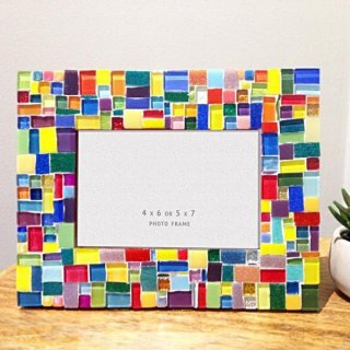 SPAHK71-Handmade DIY mosaic wooden picture frame crafts material package