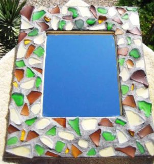 SPAHK69-Handmade DIY mosaic wooden picture frame crafts material package