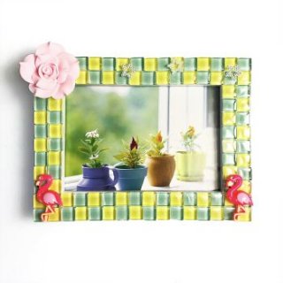 SPAHK68-Handmade DIY mosaic wooden picture frame crafts material package