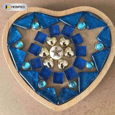 SPAHK62-Handmade DIY mosaic bamboo coaster crafts material package