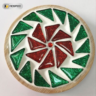 SPAHK53-handmade DIY mosaic bamboo coaster material package