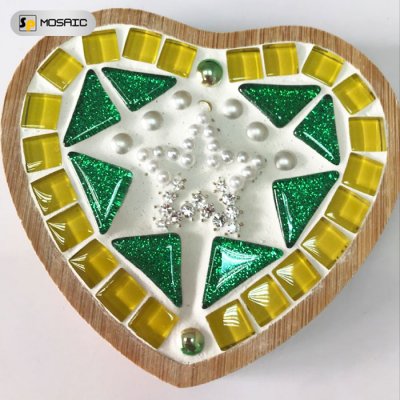 SPAHK52-handmade DIY mosaicbamboo coaster material package