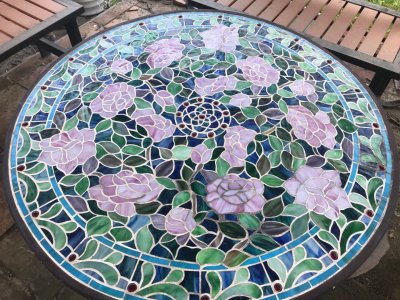 SPAHK50-Handmade DIY mosaic table crafts
