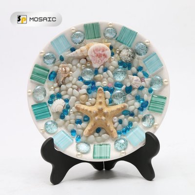 SPAHK34-Handmade DIY mosaic interior decoration effect porcelain basin dish craft material package