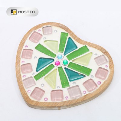 SPAHK13-Handmade DIY mosaic parent-child activity bamboo coaster crafts material package