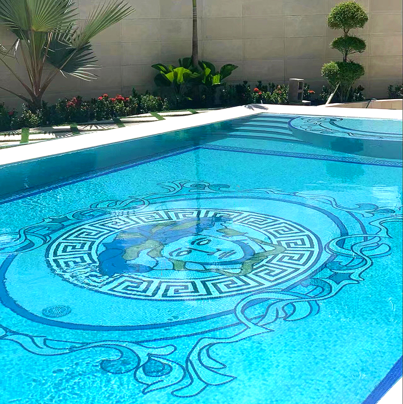 Art mosaic swimming pool