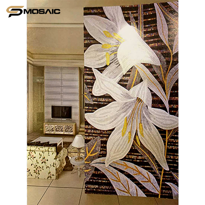 Sp mosaic glass mosaic creative art mural mosaic living room
