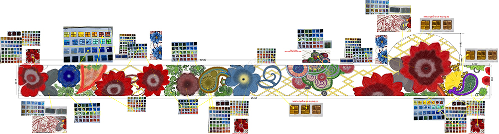 PROJECT ART MOSAIC FLOOR PATTERN MURAL