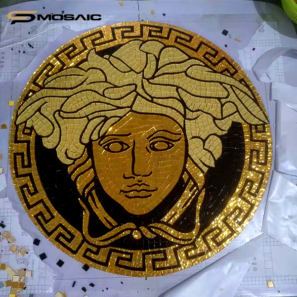 Sp mosaic cut Mosaic glass Art gold Mosaic Hotel 