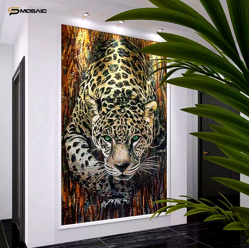 Sp mosaic mural mosaic gold wall mosaic Custom