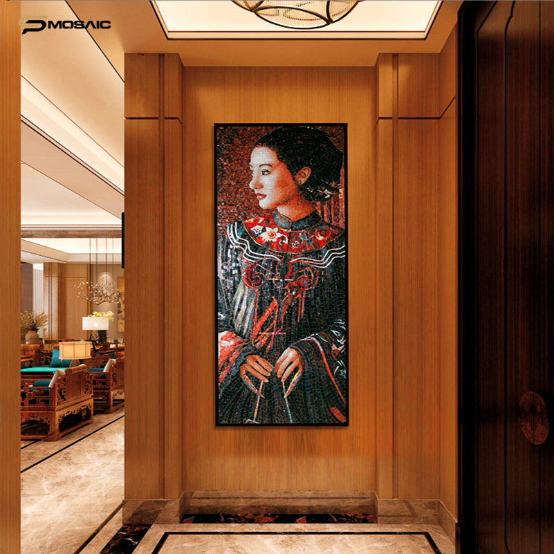 Sp mosaic cut Mosaic Art mural mosaic work